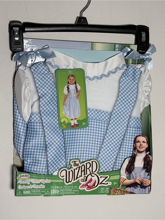 Jakks Other - Jakks The Wizard of Oz Dorothy Blue Gingham Kids Costume Dress 3+ NWT